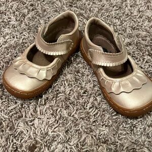 Livie and Luca gold toddler shoes
